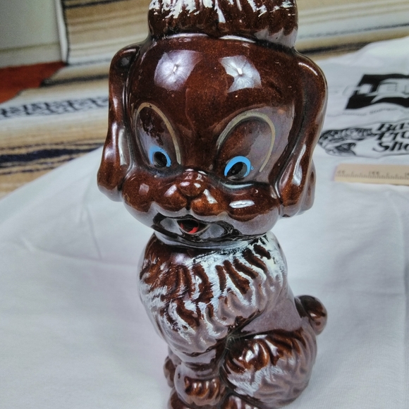 VINTAGE DOGGIE GLASS ART DECOR COLLECTIBLE - Picture 5 of 13